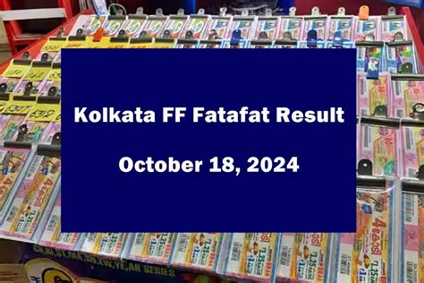 kolkata ff result|Kolkata FF Fatafat 2024 kolkata fatafat Today Result .